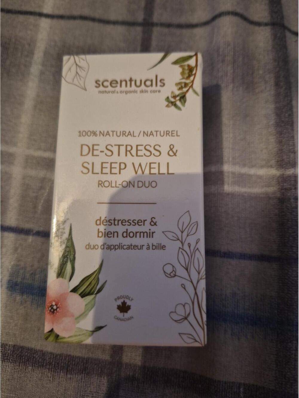 Scentuals De-stress & Sleep Well Roll-on Duo, 2 x 9ml 0.3 fl oz Stocking Stuffer